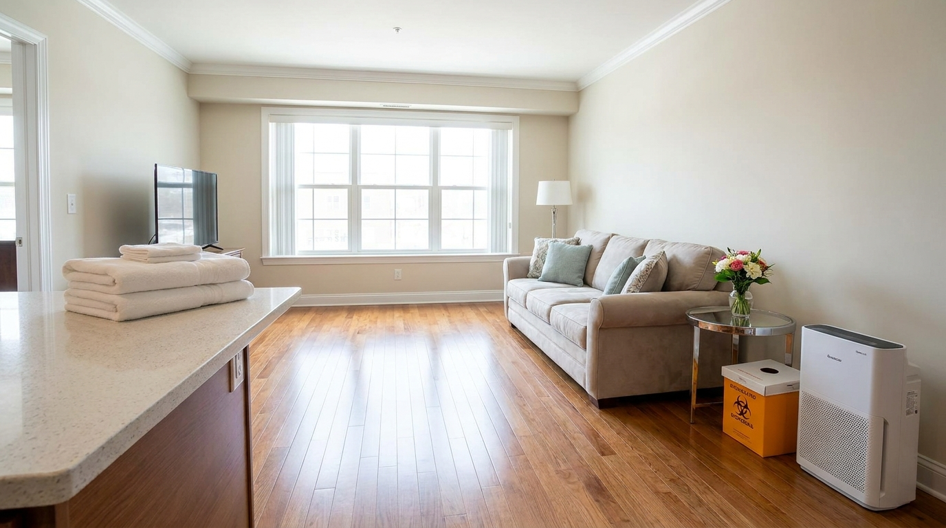 Trueclean results — restored Austin property after biohazard cleanup