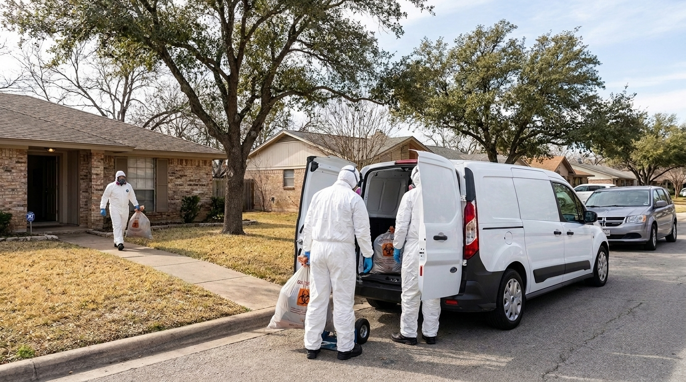Professional crime scene cleanup technicians in Austin, TX